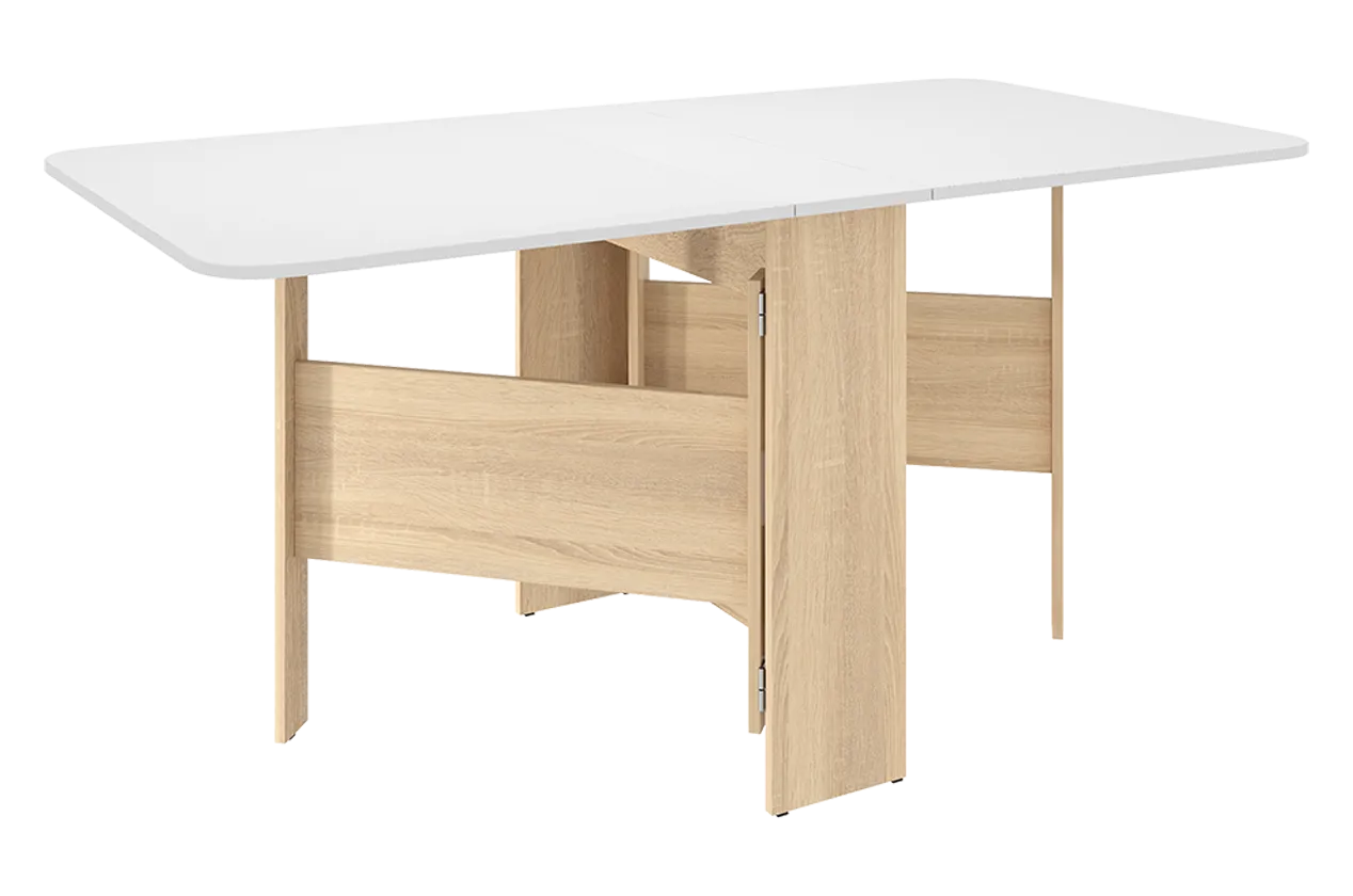 Стол-книжка раскладной Мечта 2 (дуб сонома/белый) в Челябинске - chelyabinsk.mebel-tymen.ru | фото