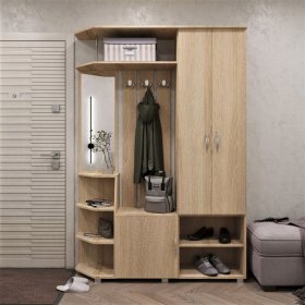 Прихожая Домино дуб сонома в Челябинске - chelyabinsk.mebel-tymen.ru | фото