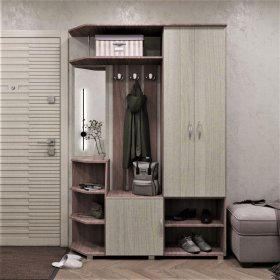 Прихожая Домино ясень шимо в Челябинске - chelyabinsk.mebel-tymen.ru | фото