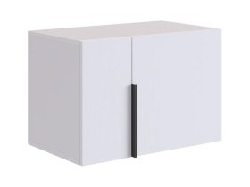 Антресоль двухдверная L600 Баско белое дерево в Челябинске - chelyabinsk.mebel-tymen.ru | фото