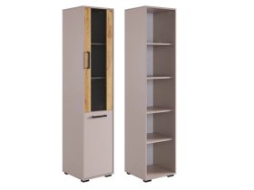 Стеллаж Лайт-2 кашемир/дуб крафт золотой в Челябинске - chelyabinsk.mebel-tymen.ru | фото