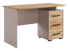 Стол компьютерный 1200 Лайт-2 кашемир/дуб крафт золотой в Челябинске - chelyabinsk.mebel-tymen.ru | фото