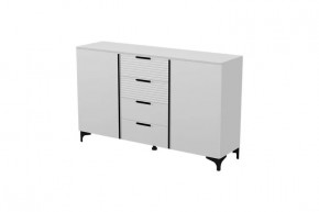 Брента Комод 4 ящика 2 двери Белый в Челябинске - chelyabinsk.mebel-tymen.ru | фото