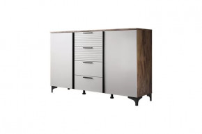 Брента Комод 4 ящика 2 двери Жемчуг в Челябинске - chelyabinsk.mebel-tymen.ru | фото