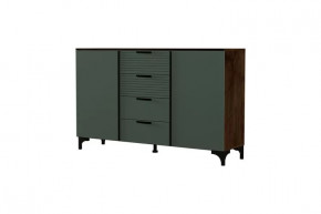 Брента Комод 4 ящика 2 двери Оливковый в Челябинске - chelyabinsk.mebel-tymen.ru | фото
