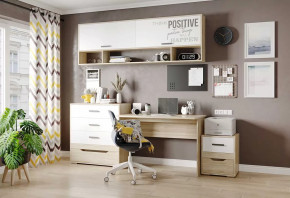 Детская Джуниор, набор №4, дуб сонома/белый в Челябинске - chelyabinsk.mebel-tymen.ru | фото