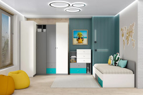 Детская Клео ОК-3, графит, миндаль, океан Диал в Челябинске - chelyabinsk.mebel-tymen.ru | фото