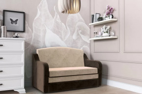 Диван "Луна" (серо-бежевый, к/з шоколад) в Челябинске - chelyabinsk.mebel-tymen.ru | фото