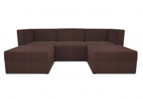 Диван модульный угловой Бергамо пять секций Dream Chocolate кат. 3 в Челябинске - chelyabinsk.mebel-tymen.ru | фото