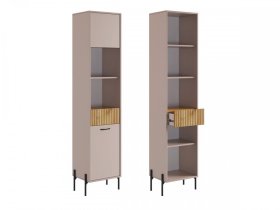 Стеллаж Доминика кашемир/дуб крафт золотой в Челябинске - chelyabinsk.mebel-tymen.ru | фото