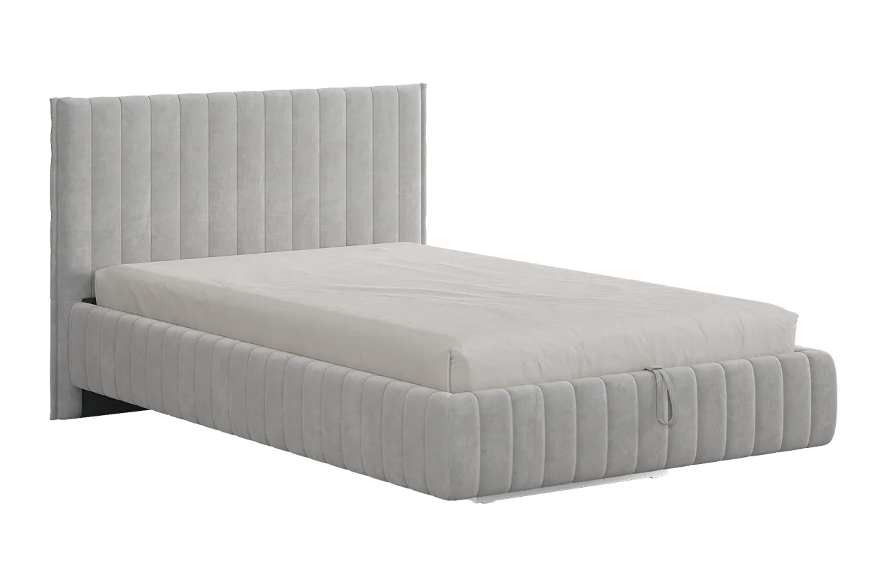 Кровать с подъемным механизмом Твикс 120х200 см галька (велюр) в Челябинске - chelyabinsk.mebel-tymen.ru | фото