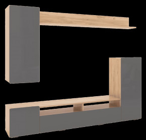 Гостиная Альфа Дуб Золото / Графит Софт в Челябинске - chelyabinsk.mebel-tymen.ru | фото