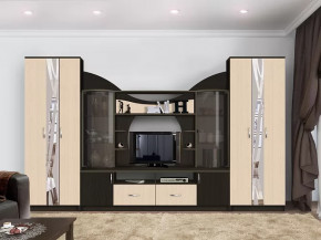 Гостиная Аллегро, вариант 5, венге Linum/дуб белфорт в Челябинске - chelyabinsk.mebel-tymen.ru | фото