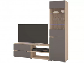 Гостиная Анталия 1 Сонома-Графит софт в Челябинске - chelyabinsk.mebel-tymen.ru | фото