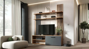 Гостиная Каролина Дуб Вотан/Графит в Челябинске - chelyabinsk.mebel-tymen.ru | фото