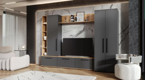 Гостиная Леванте Дуб Вотан/Графит в Челябинске - chelyabinsk.mebel-tymen.ru | фото