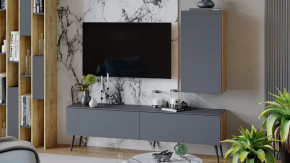 Гостиная «Порто» №3 Яблоня Беллуно, Графит софт в Челябинске - chelyabinsk.mebel-tymen.ru | фото