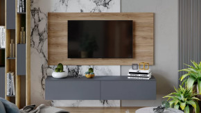 Гостиная «Порто» №7 Яблоня Беллуно, Графит софт в Челябинске - chelyabinsk.mebel-tymen.ru | фото