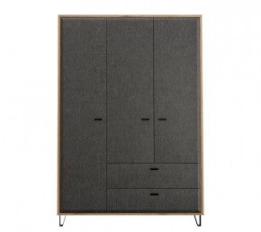 GRACE шкаф SZF3D2S (Дуб наварра/Графит) в Челябинске - chelyabinsk.mebel-tymen.ru | фото