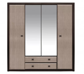 КОЕН шкаф с зеркалом SZF4D2S (Венге/Штрокс) в Челябинске - chelyabinsk.mebel-tymen.ru | фото