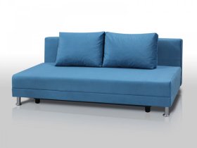 Диван Комфорт Лайт без подлокотников 2 подушки голубой в Челябинске - chelyabinsk.mebel-tymen.ru | фото