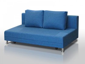 Диван Комфорт Лайт без подлокотников 2 подушки denim в Челябинске - chelyabinsk.mebel-tymen.ru | фото