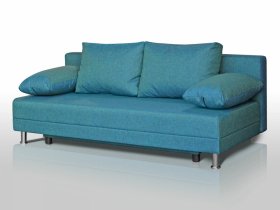 Диван Комфорт без подлокотников 4 подушки азур в Челябинске - chelyabinsk.mebel-tymen.ru | фото