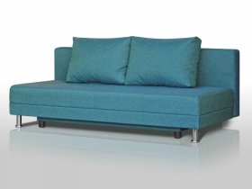 Диван Комфорт Лайт без подлокотников 2 подушки азур в Челябинске - chelyabinsk.mebel-tymen.ru | фото