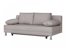 Диван Комфорт без подлокотников 4 подушки кэмел в Челябинске - chelyabinsk.mebel-tymen.ru | фото