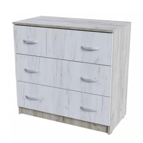 Комод 3 ящика КМ 551-М  Спальня Басса Дуб крафт в Челябинске - chelyabinsk.mebel-tymen.ru | фото