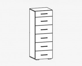 Комод 6 ящиков "Фиеста" №15 в Челябинске - chelyabinsk.mebel-tymen.ru | фото