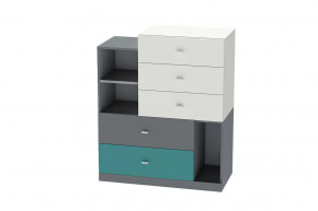 Комод Клео К-1, графит, миндаль, океан Диал в Челябинске - chelyabinsk.mebel-tymen.ru | фото