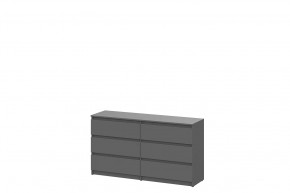 Комод с ящиками 1,38м Графит серый Денвер в Челябинске - chelyabinsk.mebel-tymen.ru | фото
