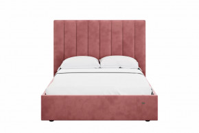 Кровать 1400 Ингрид 312 Велюр Ультра коралл в Челябинске - chelyabinsk.mebel-tymen.ru | фото