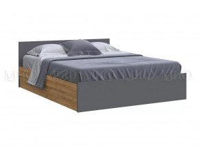 Кровать 1600 Басямиф, графит/дуб крафт в Челябинске - chelyabinsk.mebel-tymen.ru | фото