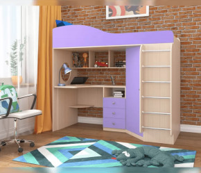 Кровать-чердак Кадет 1 с металлической лестницей Ярофф в Челябинске - chelyabinsk.mebel-tymen.ru | фото