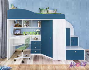 Кровать-чердак Кадет-1 Ярофф в Челябинске - chelyabinsk.mebel-tymen.ru | фото