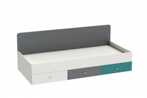 Кровать Клео арт. 010, 900*2000 мм, графит, миндаль, океан Диал в Челябинске - chelyabinsk.mebel-tymen.ru | фото