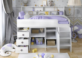 Кровать Малыш- 5 с полкой Винтерберг Ярофф в Челябинске - chelyabinsk.mebel-tymen.ru | фото