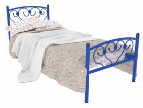 Кровать металлическая Ева Plus синяя в Челябинске - chelyabinsk.mebel-tymen.ru | фото