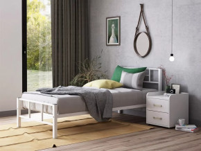 Кровать односпальная Кадис 90х190 Белый в Челябинске - chelyabinsk.mebel-tymen.ru | фото