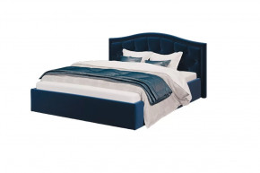 Кровать Стелла, 1200*2000 мм, велюр NEO 27, синий в Челябинске - chelyabinsk.mebel-tymen.ru | фото