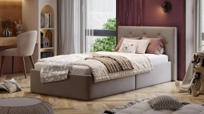 Кровать «Тейлор»  Велюр Neo Бежевый в Челябинске - chelyabinsk.mebel-tymen.ru | фото