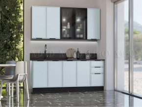 Кухня Николь 2,0/900м (Браш Деним Блю) в Челябинске - chelyabinsk.mebel-tymen.ru | фото