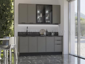 Кухня Николь 2,0/900м (Холст вулканический) в Челябинске - chelyabinsk.mebel-tymen.ru | фото