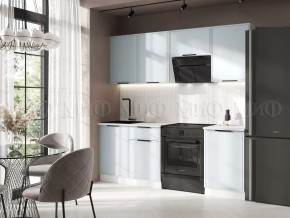 Кухня Николь 2,1м (Браш Деним Блю) в Челябинске - chelyabinsk.mebel-tymen.ru | фото