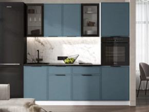 Кухня Николь 2,2м (Браш Блю) в Челябинске - chelyabinsk.mebel-tymen.ru | фото