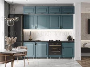 Кухня Престиж 2,4м (Браш Блю) в Челябинске - chelyabinsk.mebel-tymen.ru | фото