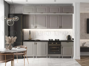 Кухня Престиж 2,4м (Браш текстура Грей) в Челябинске - chelyabinsk.mebel-tymen.ru | фото