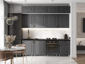 Кухня Престиж 2,4м (Графит софт) в Челябинске - chelyabinsk.mebel-tymen.ru | фото